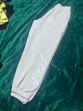 Pink Fleece Jogger Bottoms